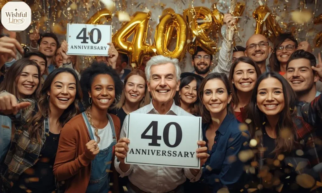 Best "Happy 40th Anniversary" Wishes