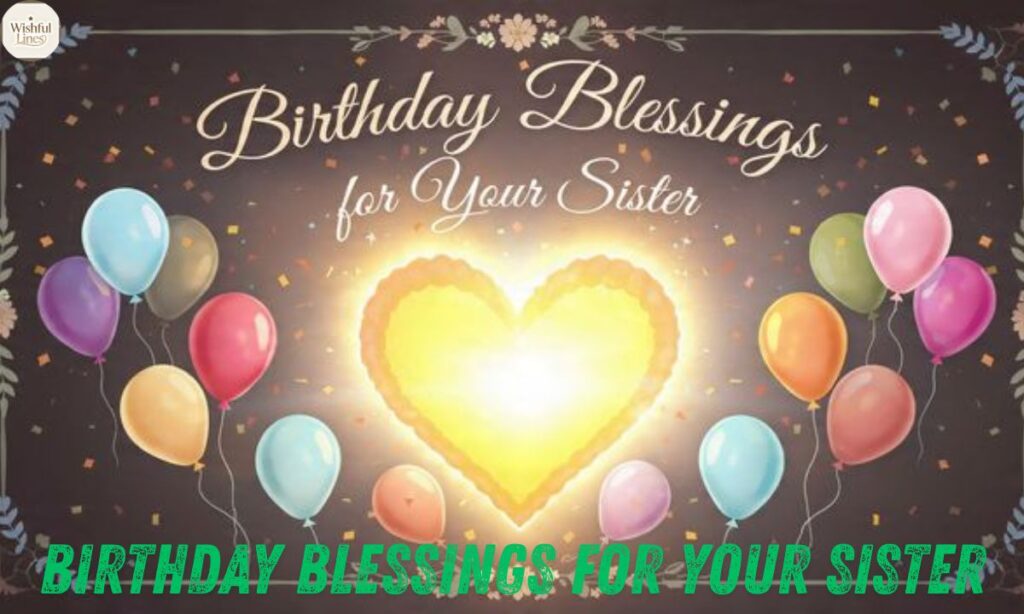 Birthday Blessings for Your Sister