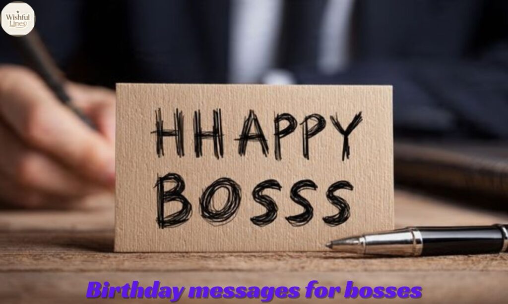Birthday messages for bosses