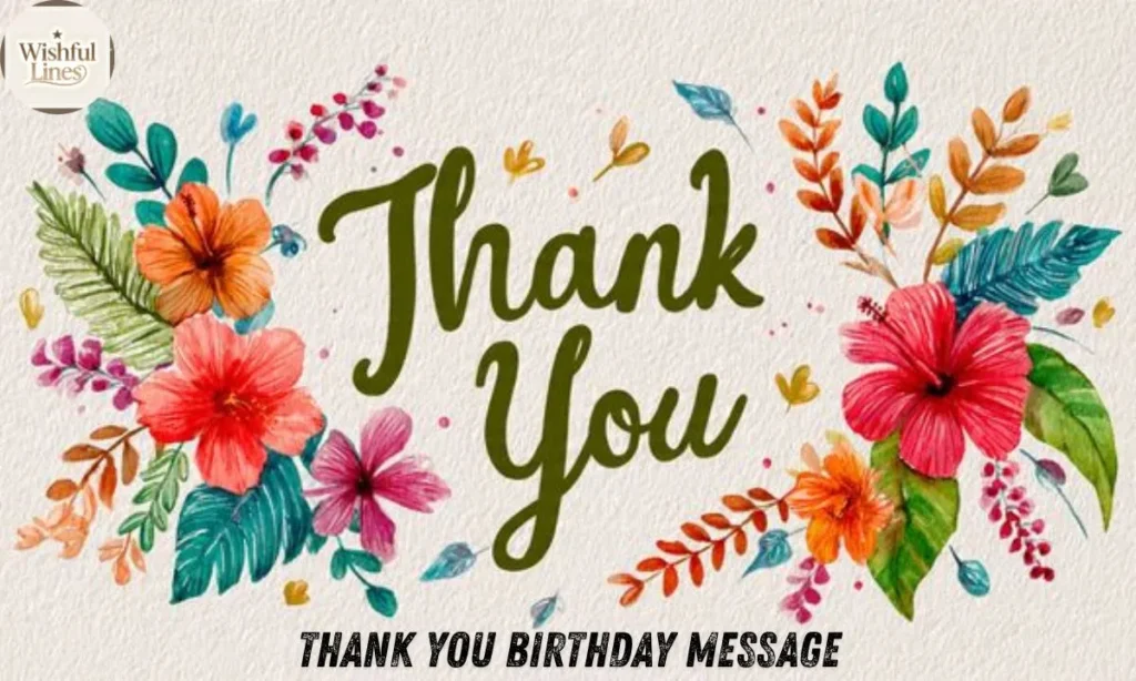 Birthday Thank You Message Templates for Easy Customization