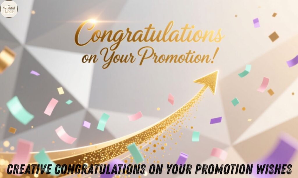 Creative Congratulations on Your Promotion Wishes