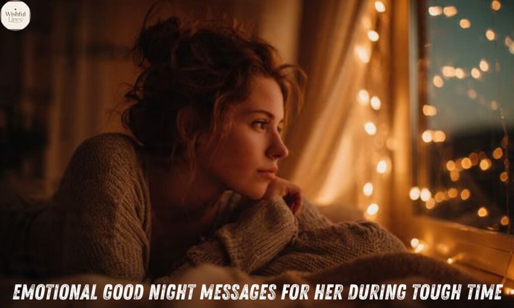Emotional Good Night Wishes for Her During Tough Times