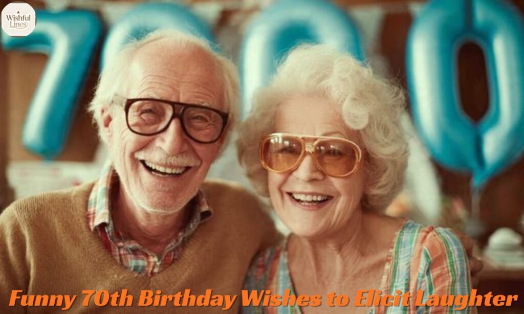 Funny 70th Birthday Wishes to Elicit Laughter