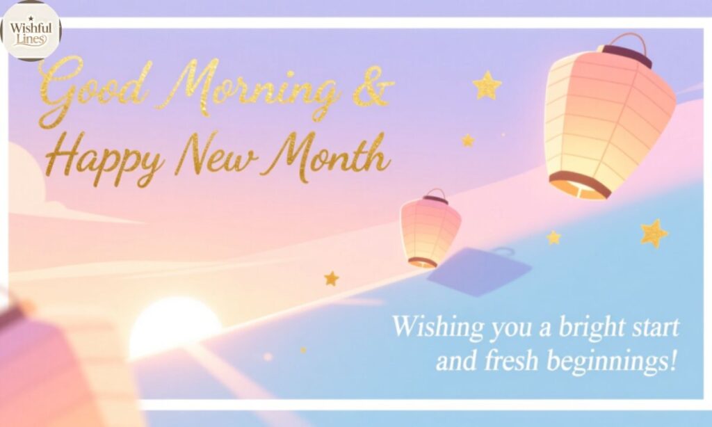 Good Morning And Happy New Month Messages