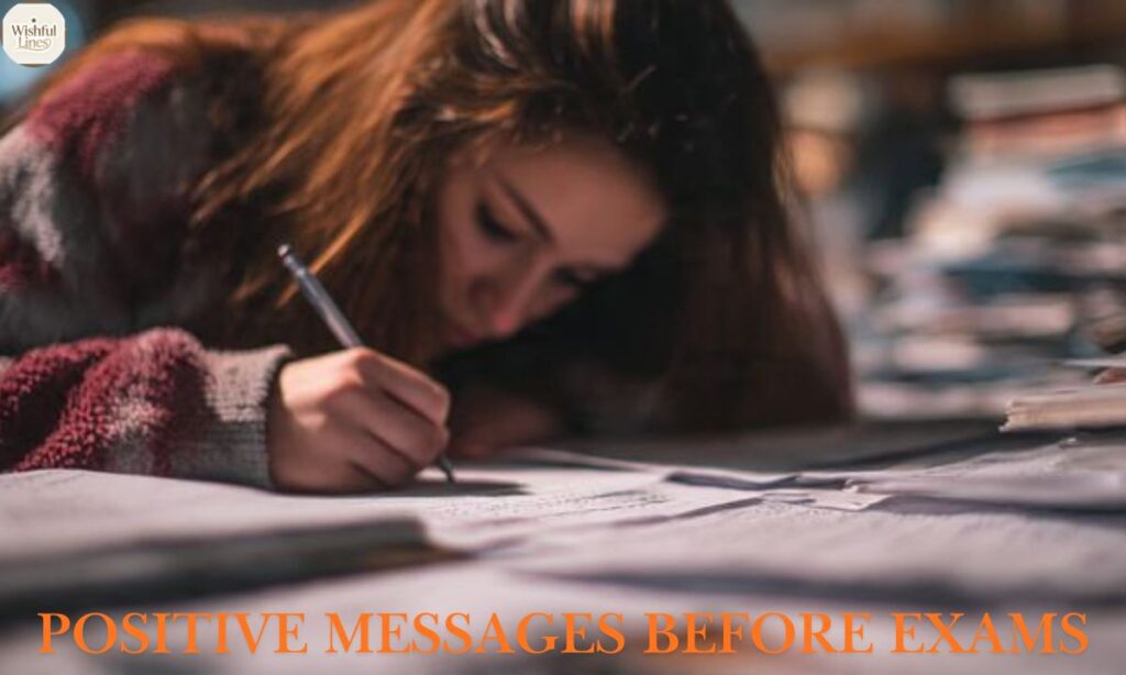 Positive Messages Before Exams