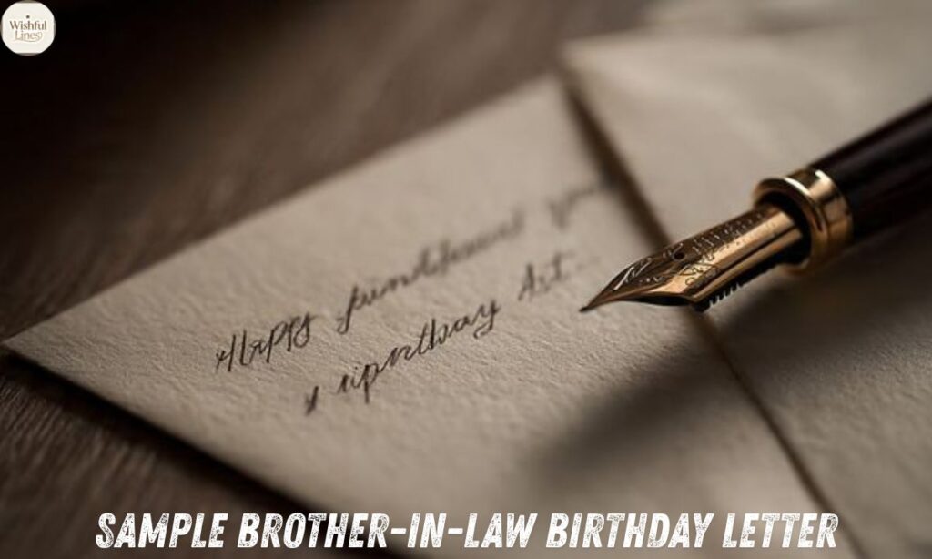 Sample Brother-in-Law Birthday Letter