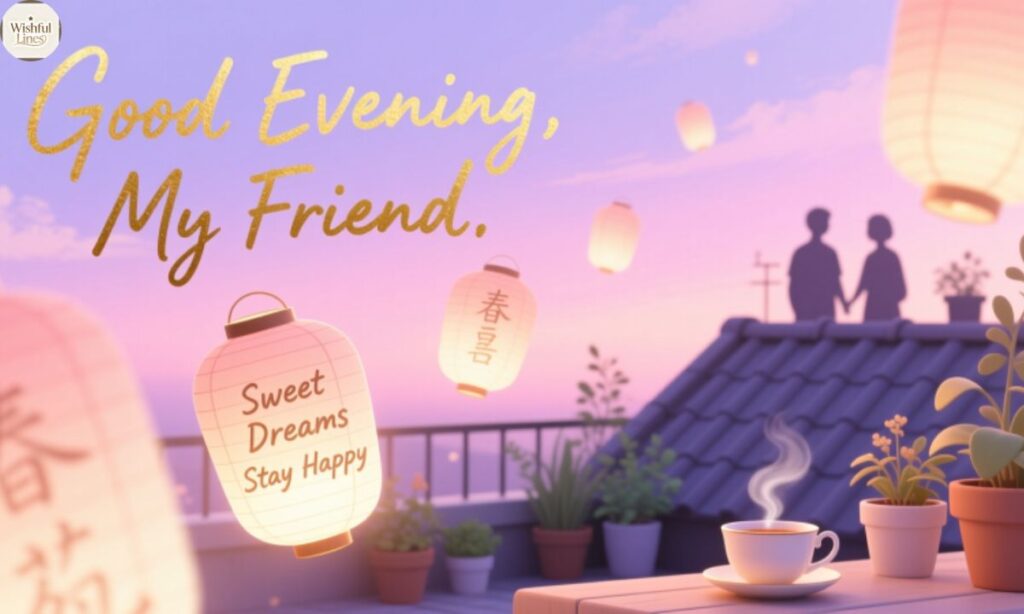 Sweet Good Evening Messages for a Friend