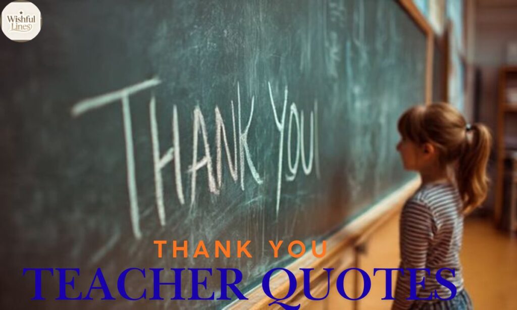 Thank You Teacher Quotes