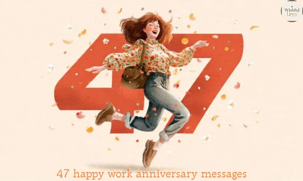47 happy work anniversary messages