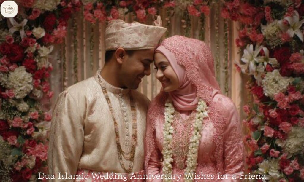 Dua Islamic Wedding Anniversary Wishes for a Friend