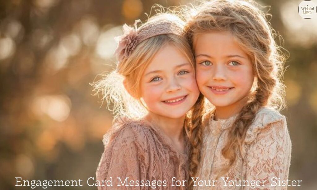 Engagement Card Messages for Your Younger Sister