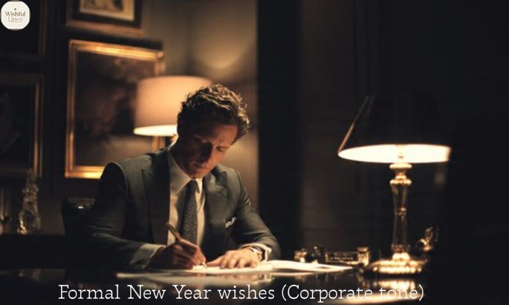 Formal New Year wishes (Corporate tone)