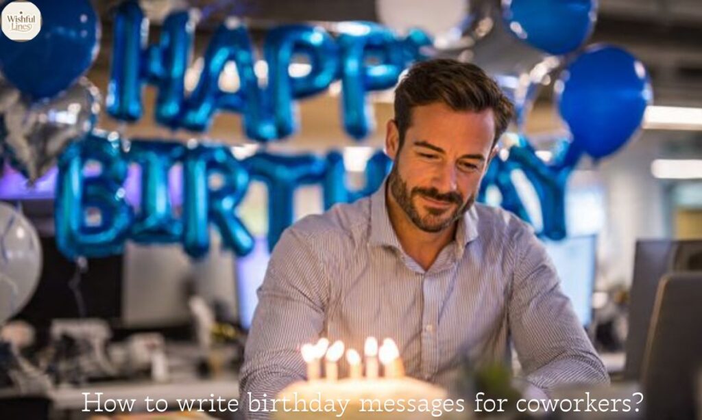 How to write birthday messages for coworkers?