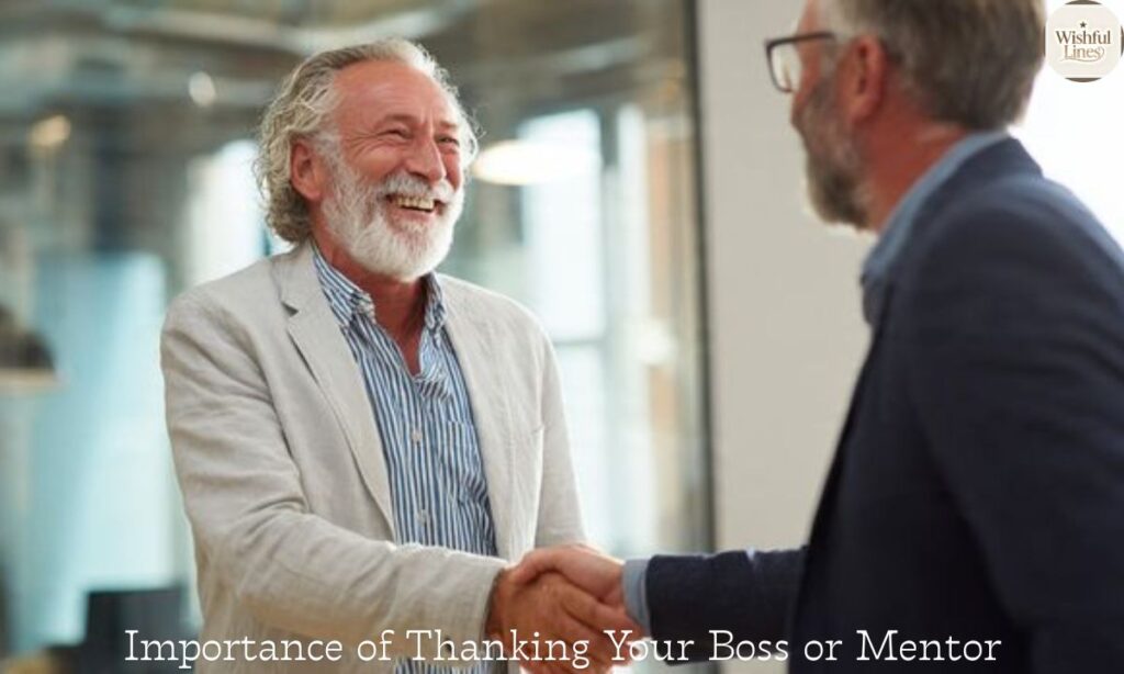 Importance of Thanking Your Boss or Mentor