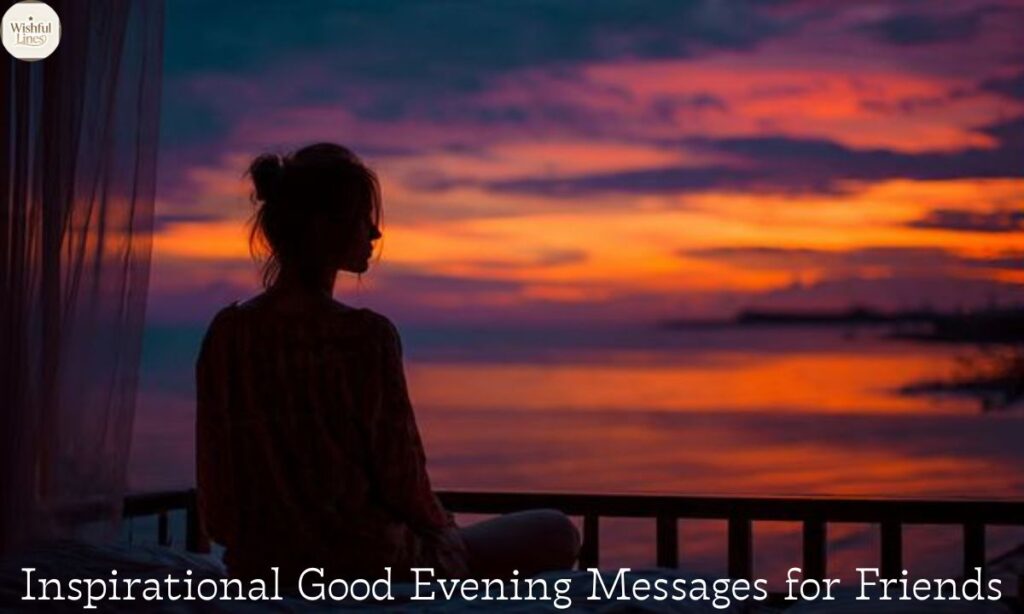 Inspirational Good Evening Messages for Friends