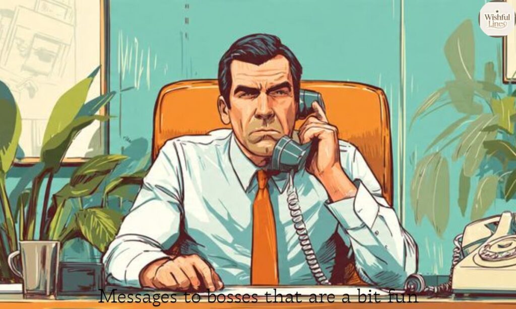 Messages to bosses that are a bit fun