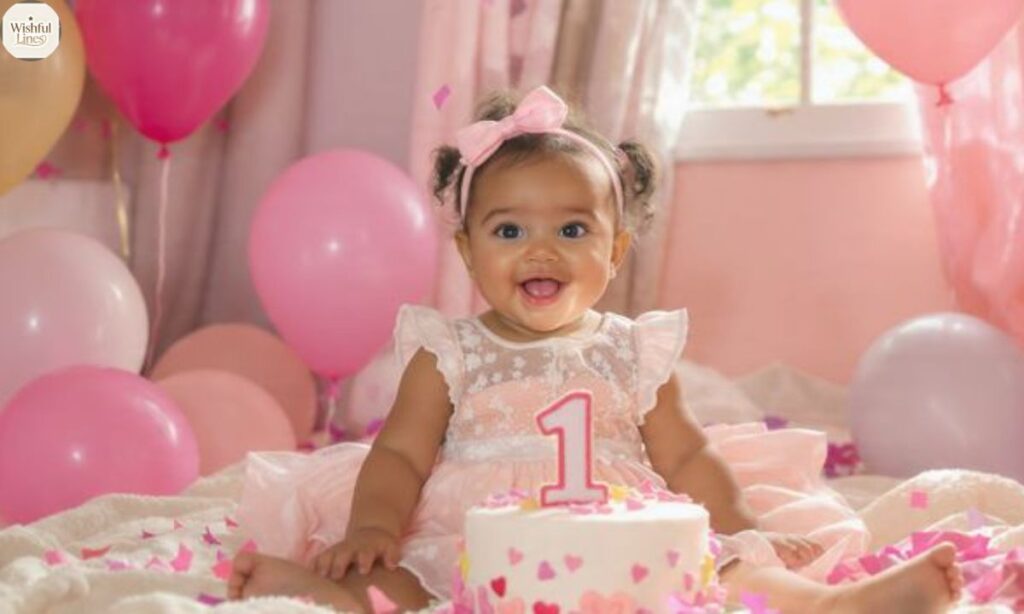 Princess's First Birthday Wishes for Baby Girl