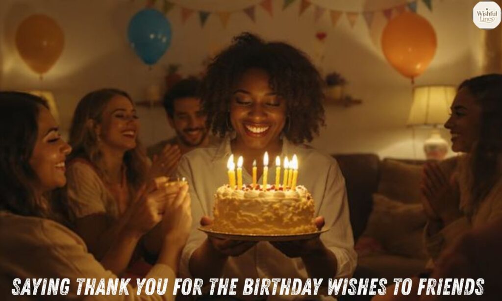 Saying Thank You for the Birthday Wishes to Friends