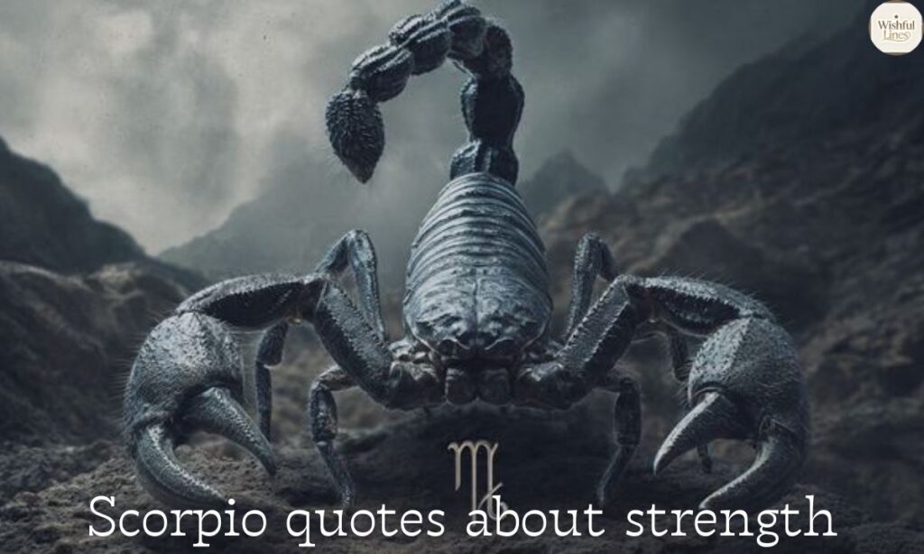 Scorpio quotes about strength