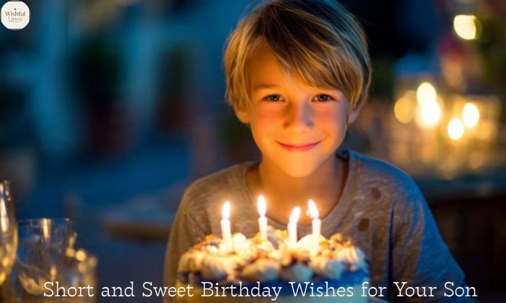 Short and Sweet Birthday Wishes for Your Son