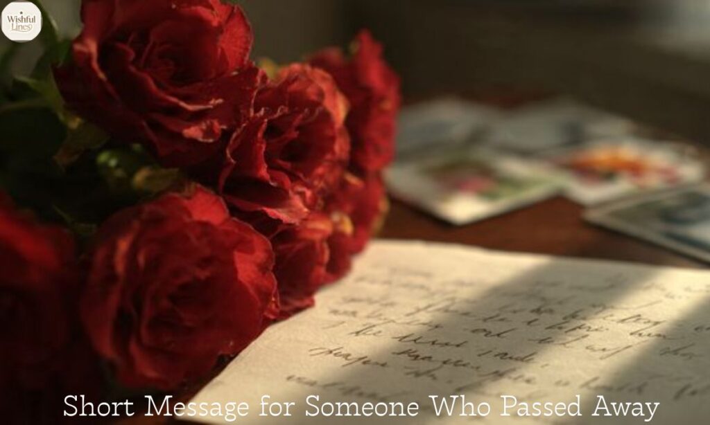 Short Message for Someone Who Passed Away