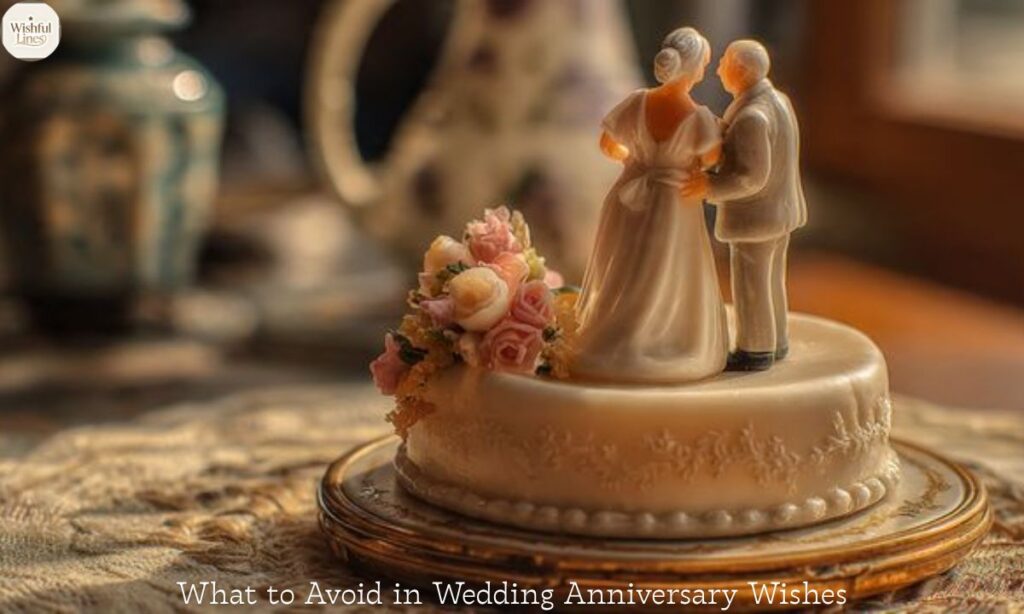 What to Avoid in Wedding Anniversary Wishes