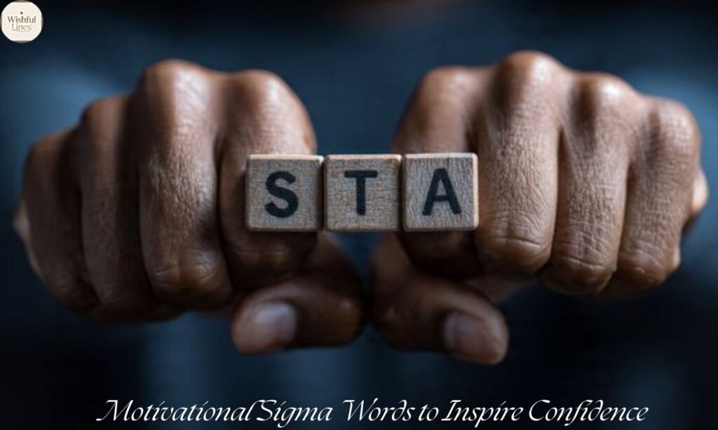 Motivational Sigma Words to Inspire Confidence