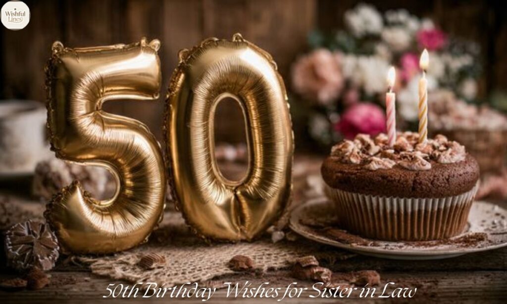 50th Birthday Wishes for Sister in Law