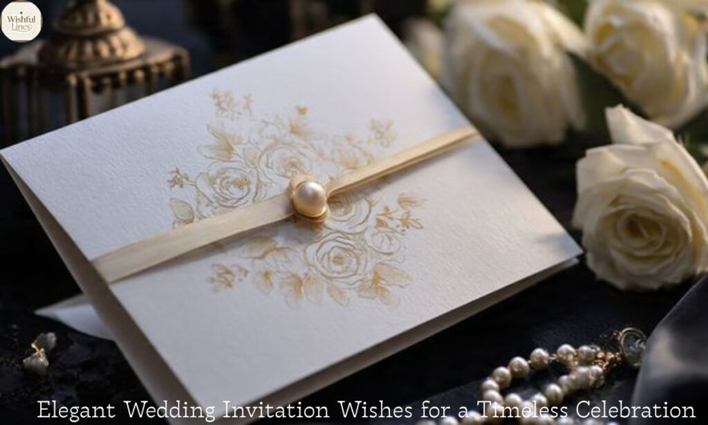 Elegant Wedding Invitation Wishes for a Timeless Celebration