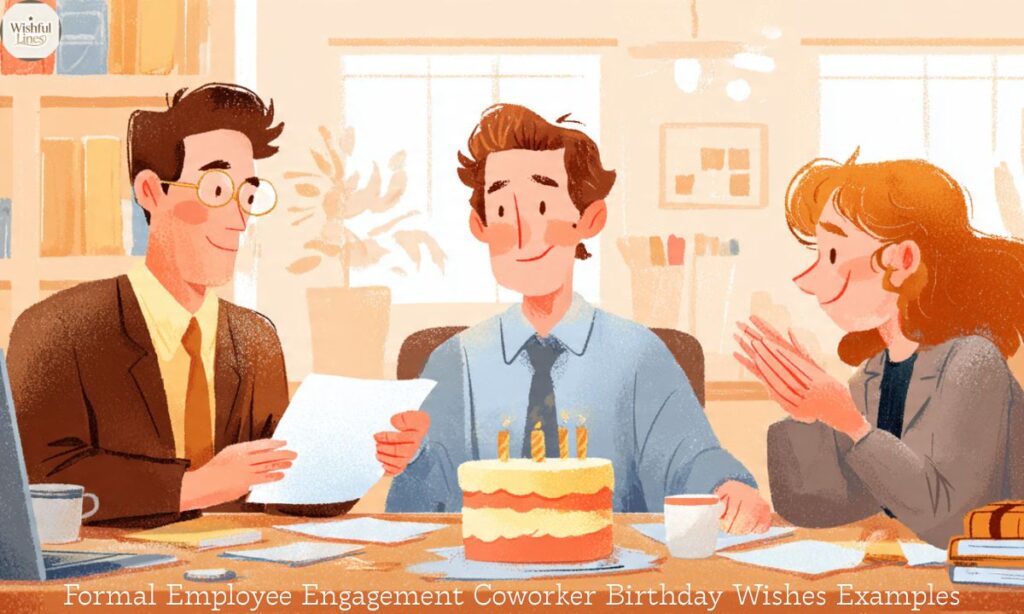 Formal Employee Engagement Coworker Birthday Wishes Examples