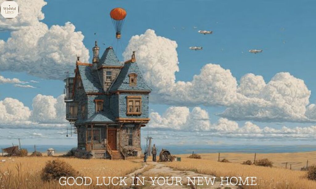 GOOD LUCK IN YOUR NEW HOME