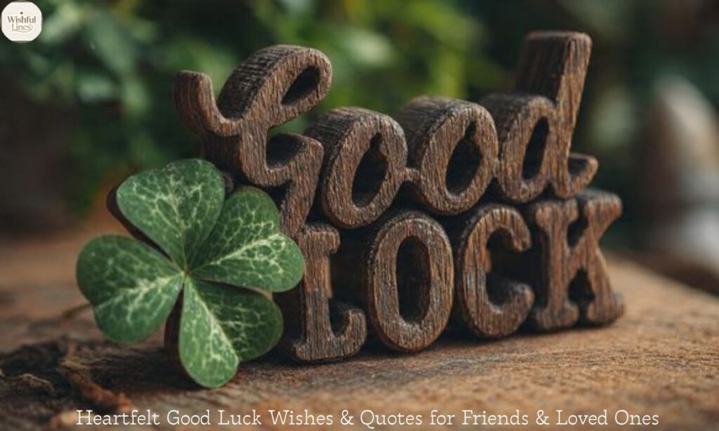 Heartfelt Good Luck Wishes & Quotes for Friends & Loved Ones