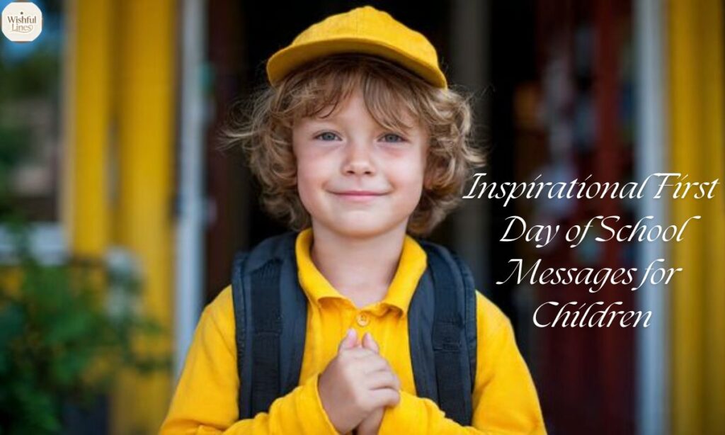 Inspirational First Day of School Messages for Children