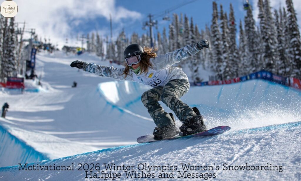 Motivational 2026 Winter Olympics Women's Snowboarding Halfpipe Wishes and Messages