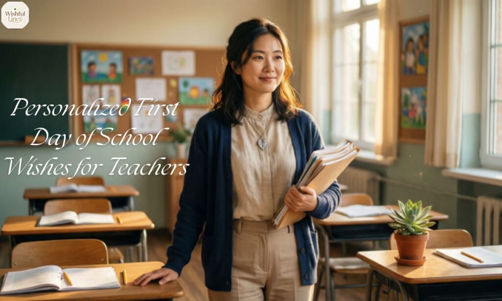 Personalized First Day of School Wishes for Teachers