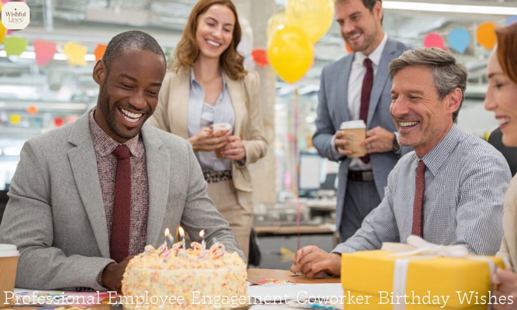 Professional Employee Engagement Coworker Birthday Wishes
