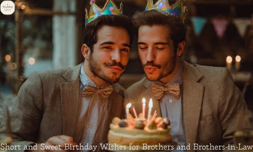 Short and Sweet Birthday Wishes for Brothers and Brothers-in-Law