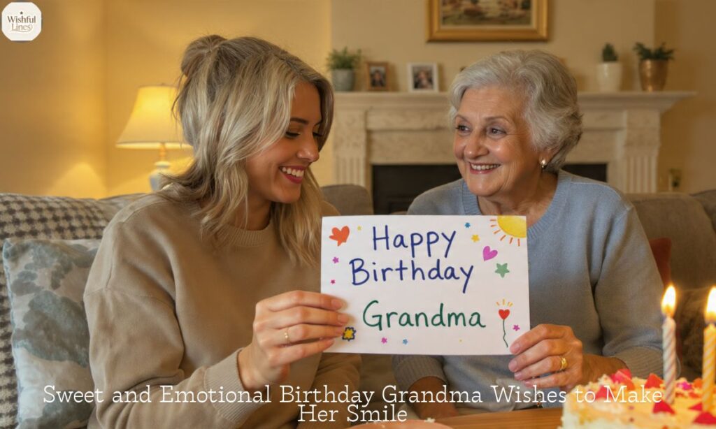 Sweet and Emotional Birthday Grandma Wishes to Make Her Smile