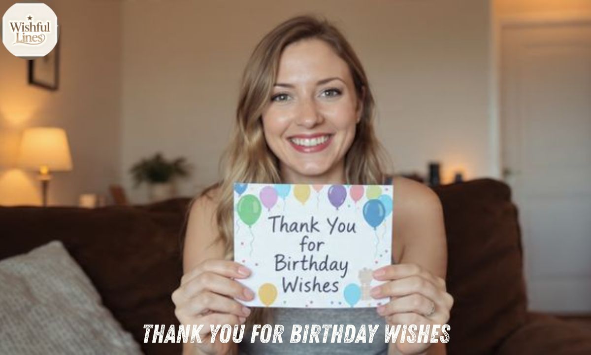 Thank You for Birthday Wishes