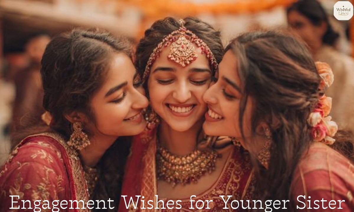 Engagement Wishes for Younger Sister
