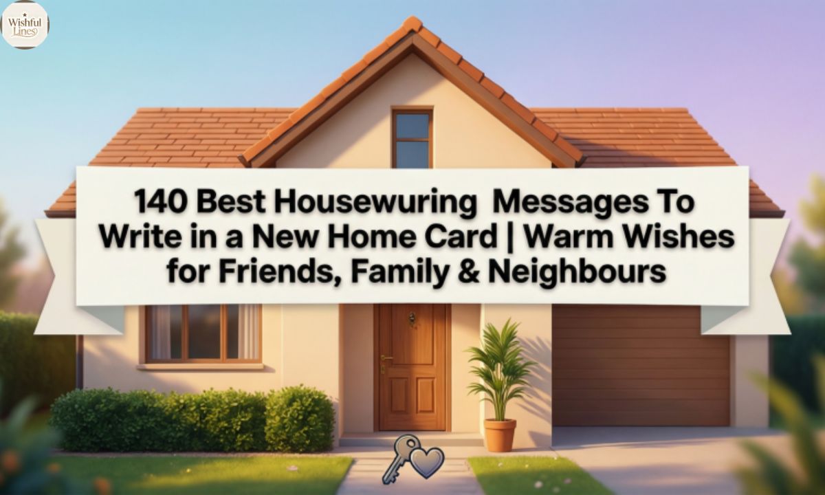 Best Housewarming Messages To Write in a New Home Card | Warm Wishes for Friends