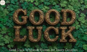 Good Luck Wishes & Quotes