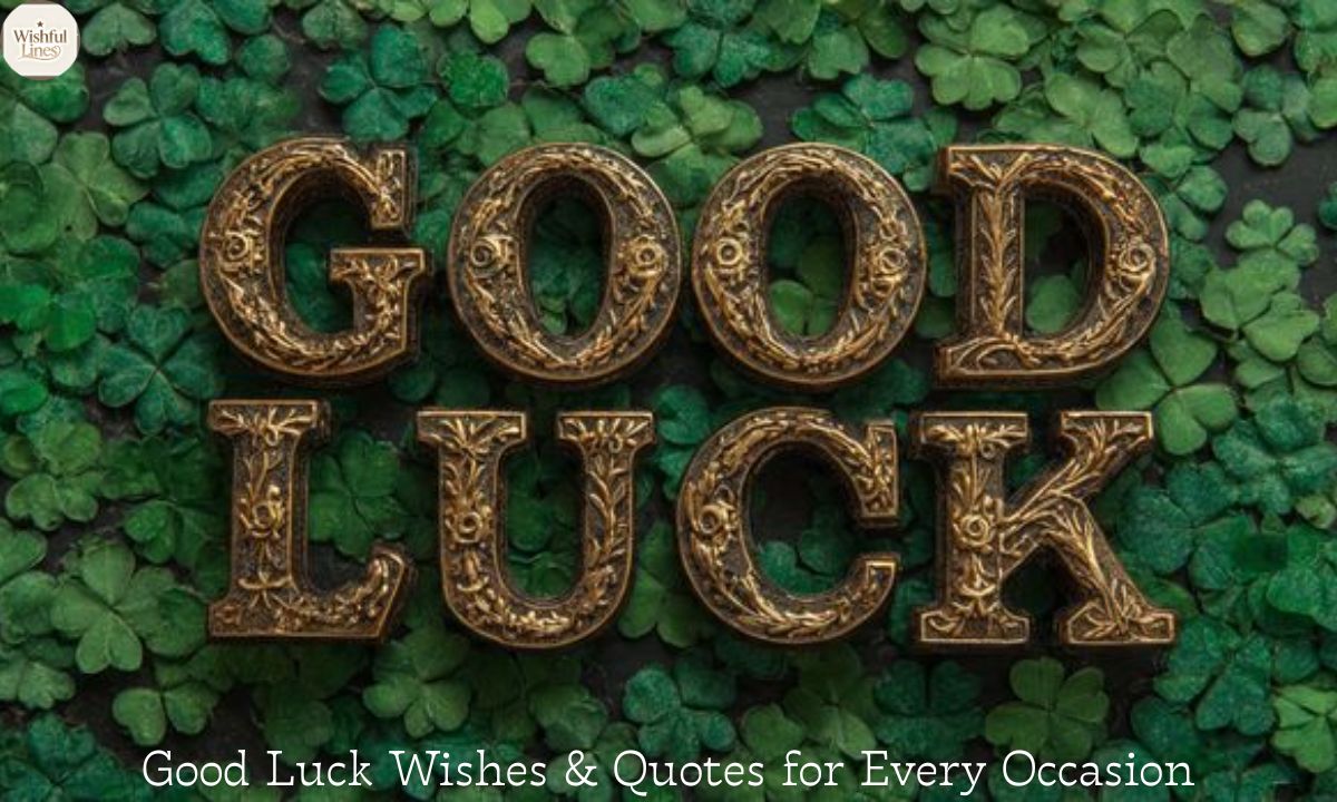 Good Luck Wishes & Quotes